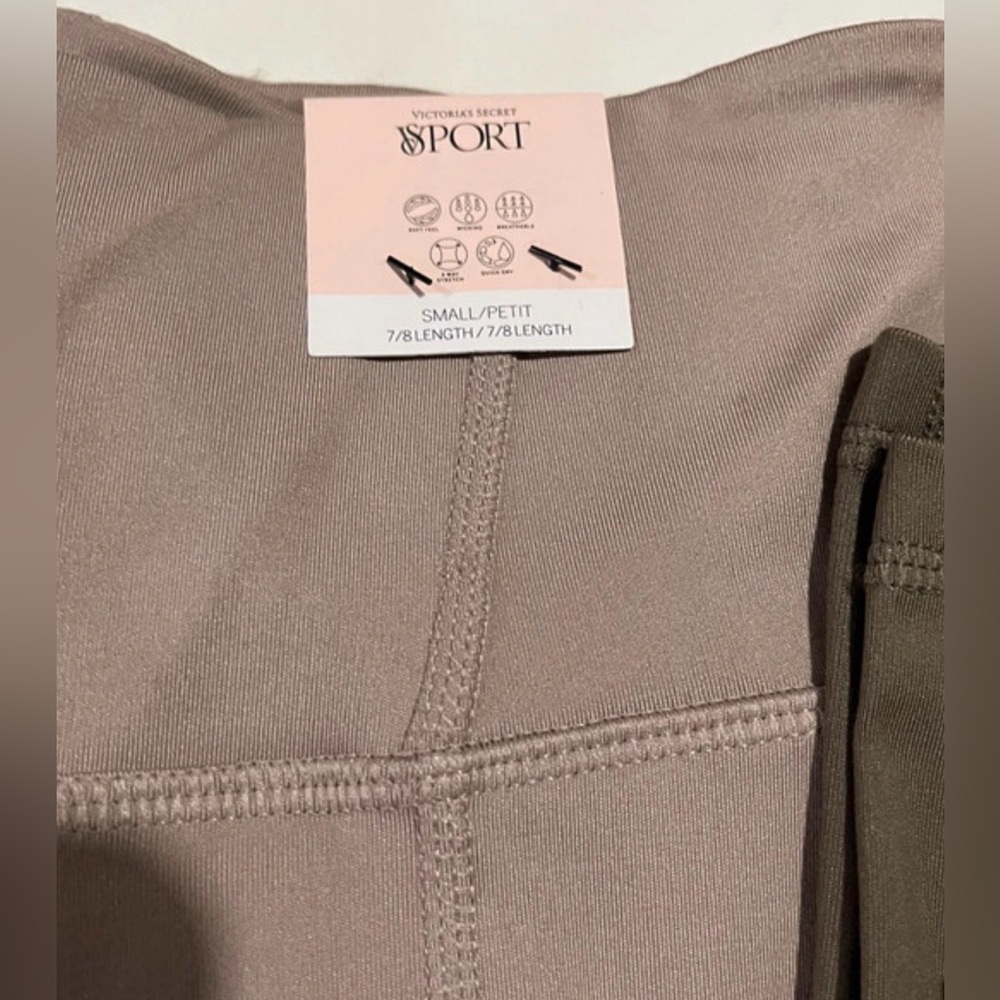 Two for one Victoria's Secret Olive and Taupe Leggings - Picture 2 of 3